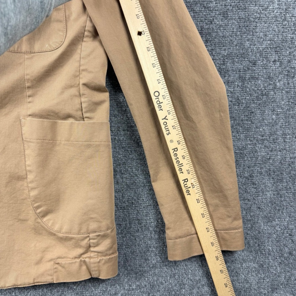Taylor Stitch Blazer Mens 42 Tan Cotton Twill Unstructured Sport Coat Portugal - Picture 9 of 10